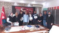 İŞKUR Gençlik Projesi Kapsamında Görev Alan Öğrencilere Teşekkür Belgesi Takdim Edildi