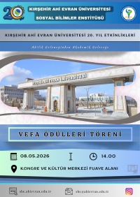 Üniversitemiz 20. Yıl Etkinlikleri (Vefa Ödülleri Töreni)