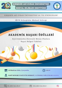 Üniversitemiz 20. Yıl Etkinlikleri (Akademik Başarı Ödülleri)