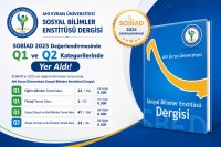 Enstitü Dergimiz SOBİAD Değerlendirmesinde Üç Alanda Q1, Bir Alanda Q2 Kategorisinde Yer Aldı